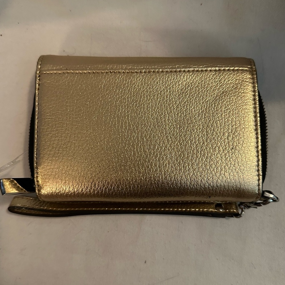 Lodis Metallic Gold Wristlet Clutch - Picture 6 of 6